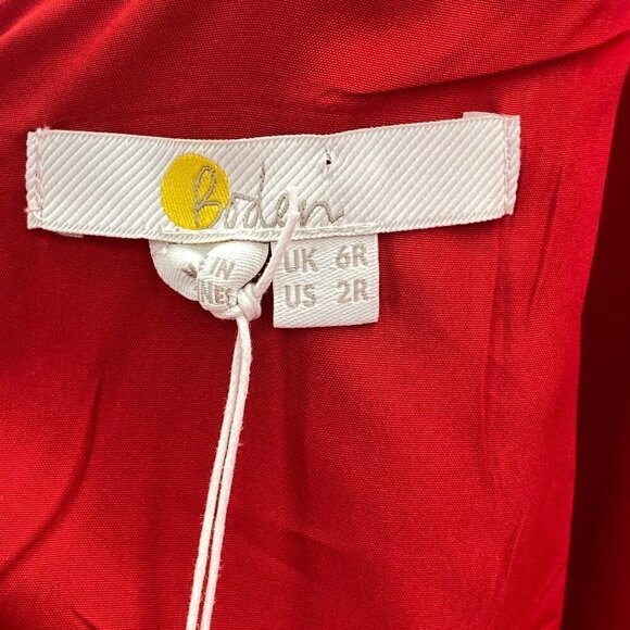 Boden Hexam Red Jumpsuit NWT Women's Size 2 - Picture 6 of 13
